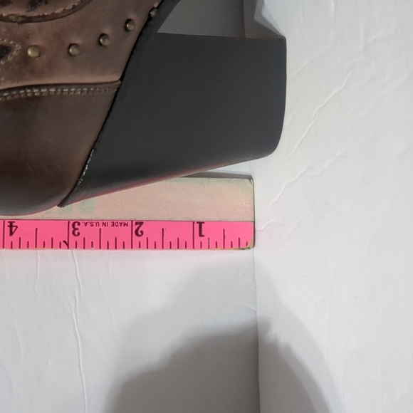 El malcreado women's brown leather western  new boots size 7  Ankle boots - Picture 13 of 14